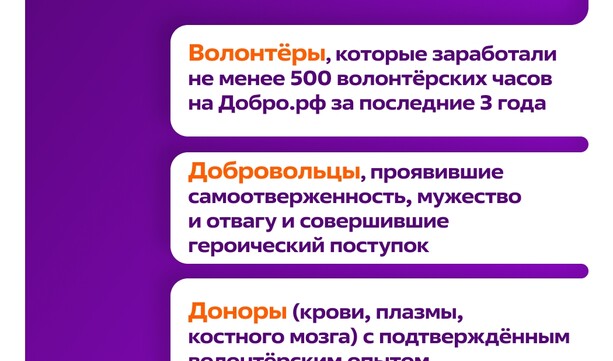 Дождались! Стартовал приём заявок на нагрудный знак «Доброволец России»