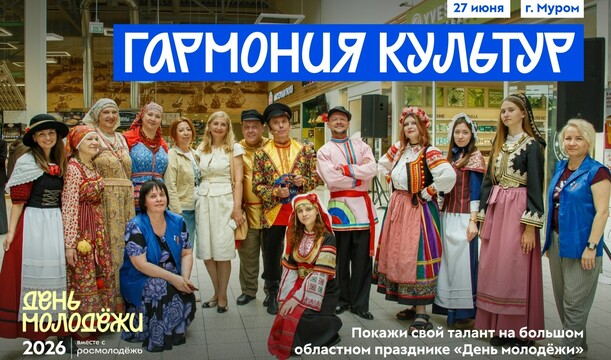 Гармония культур: покажи своё национальное творчество на областном Дне молодёжи